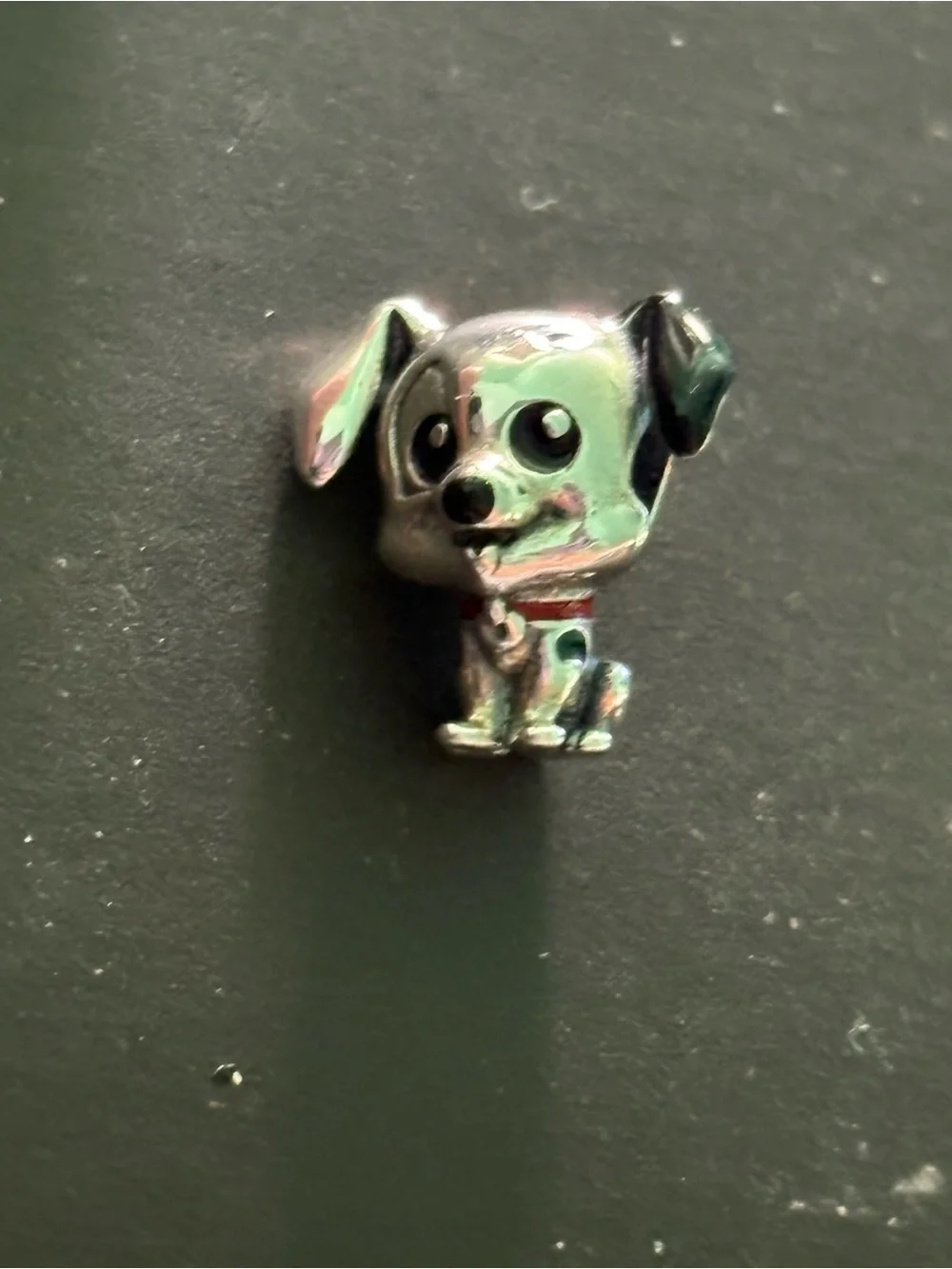Pandora Silver Dalmatian Puppy Charm with Red Collar